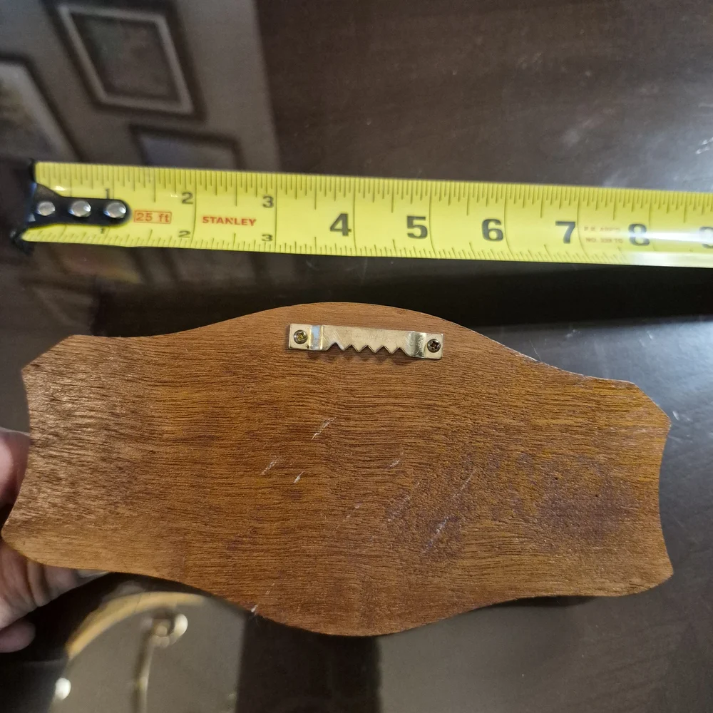Wooden Wall Key/Spoon Rack in Warm Brown